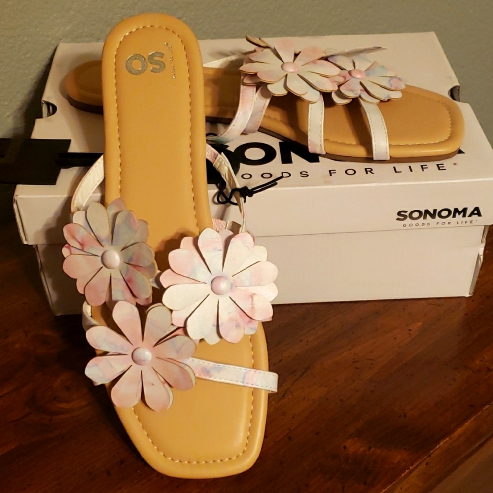 Floral Tye Dye Sandles **LOWEST PRICE**